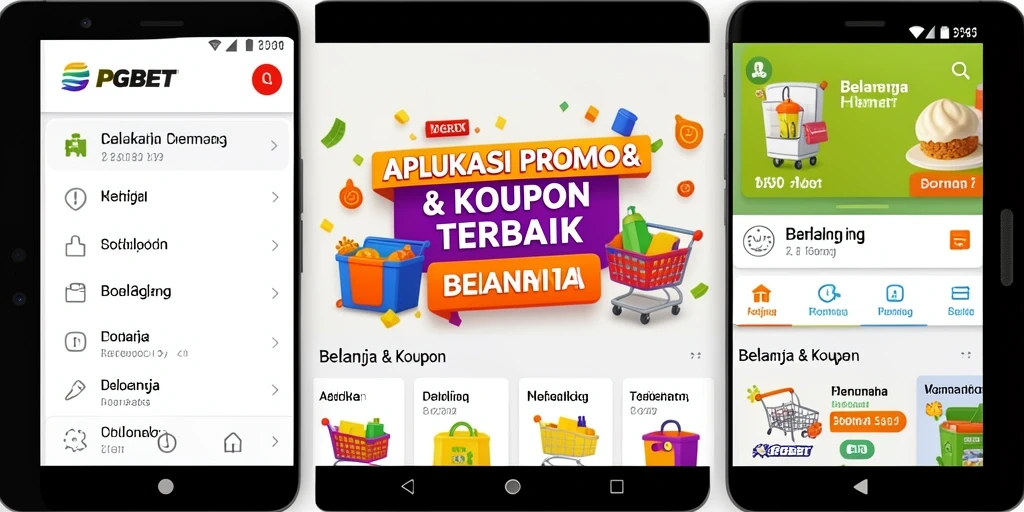 Tampilan antarmuka PGBET dengan berbagai promo dan kupon menarik.