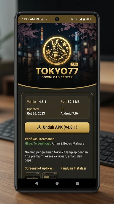 Unduh dan Instal APK tokyo77 untuk Android di Indonesia